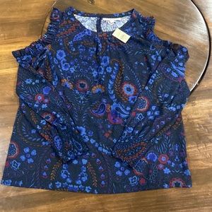 Loft Cold Shoulder Blouse